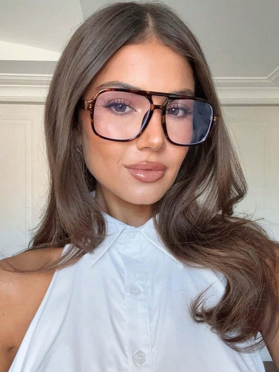okulary zerówki animal print
