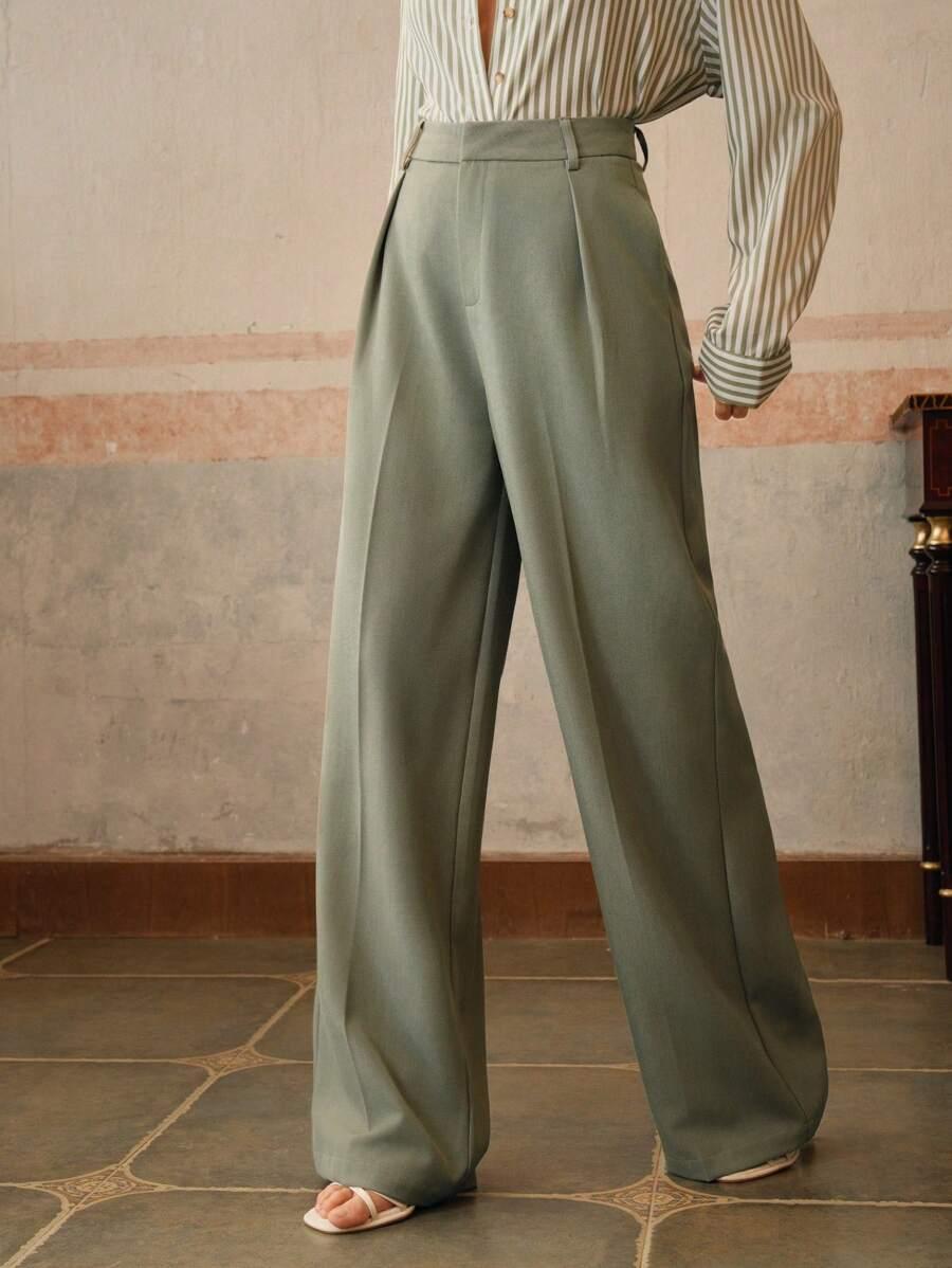 zielone spodnie casual