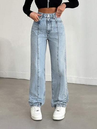 proste spodnie jeans