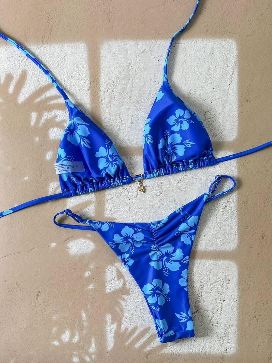 dół od bikini print 