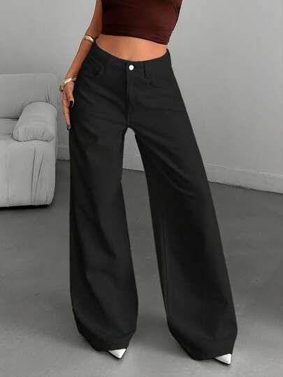 czarne spodnie jeans 