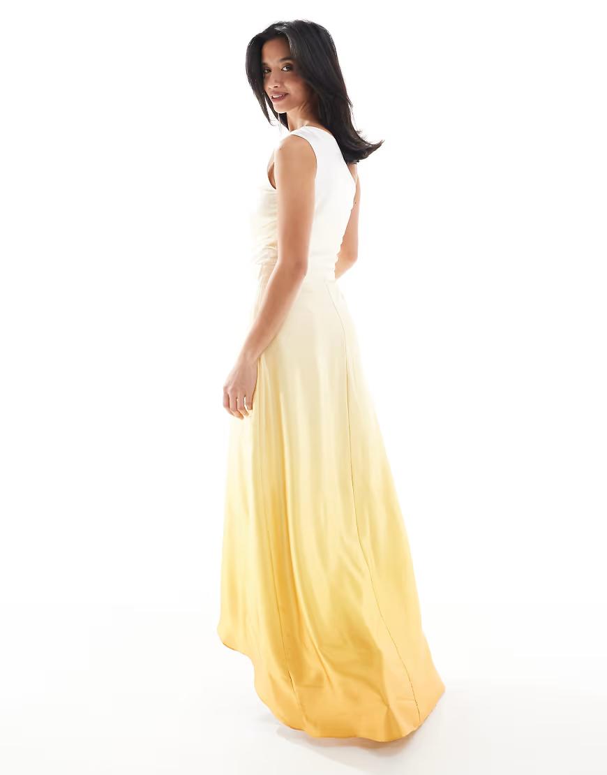 SATYNOWA SUKIENKA OMBRE