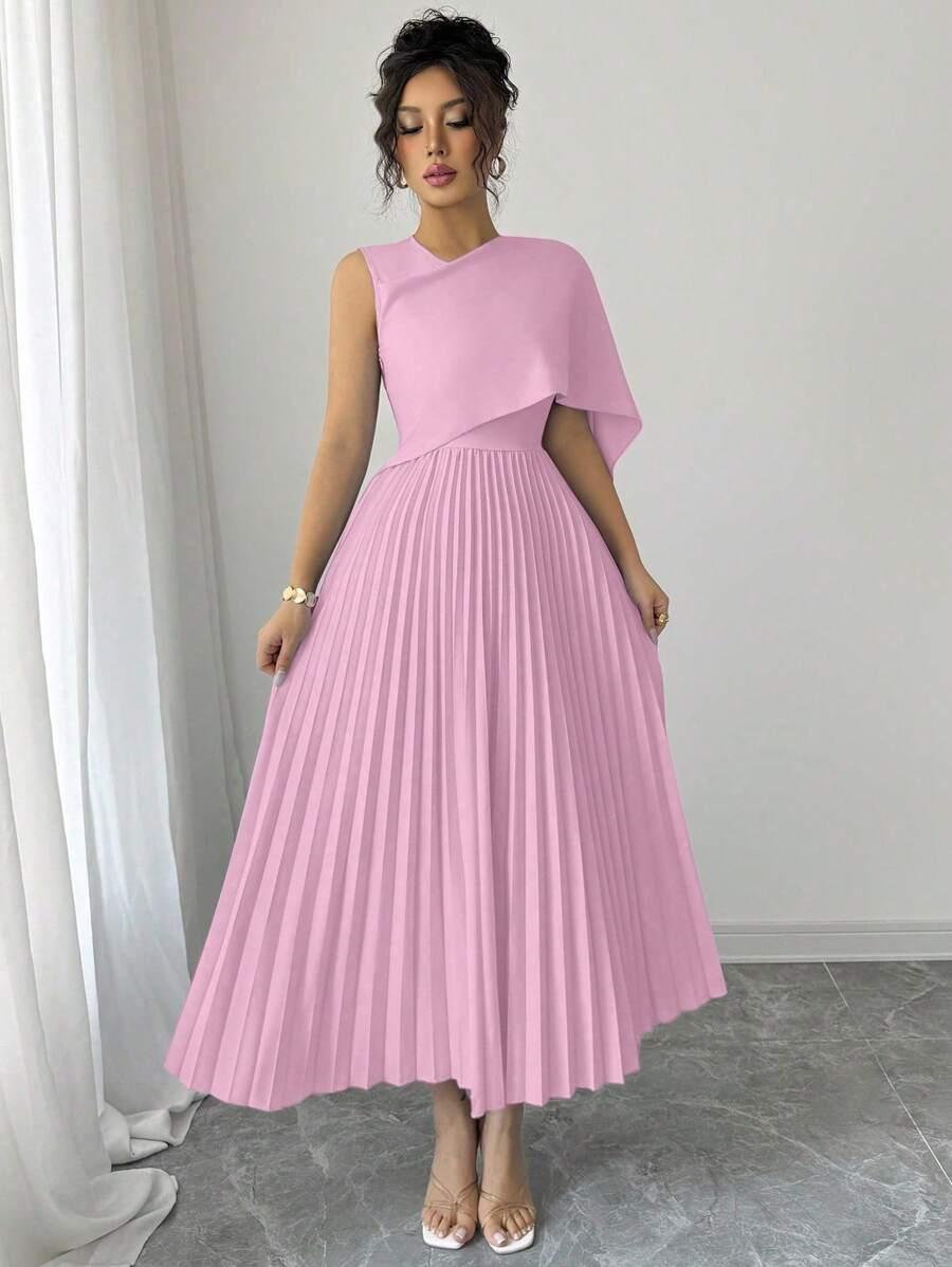 plisowana maxi sukienka