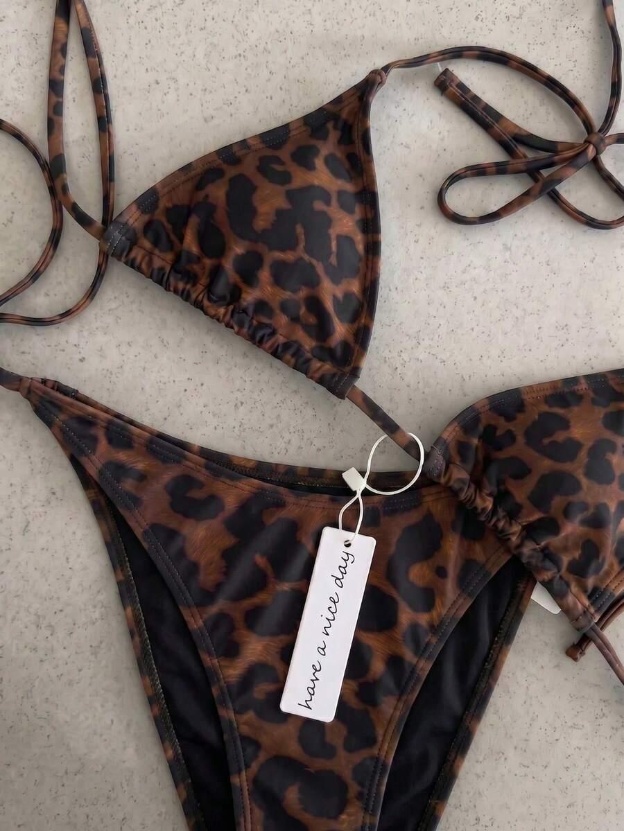 DWUCZĘŚCIOWY STRÓJ KĄPIELOWY ANIMAL PRINT