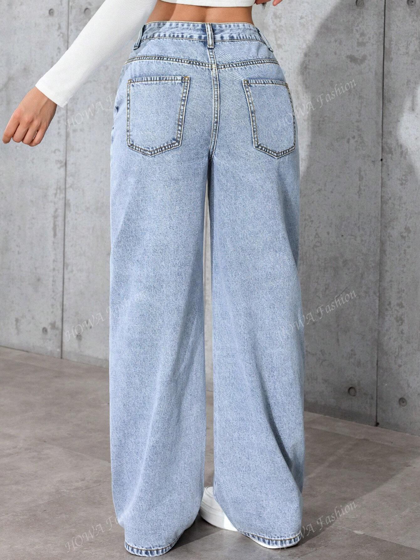 NIEBIESKIE SPODNIE JEANS
