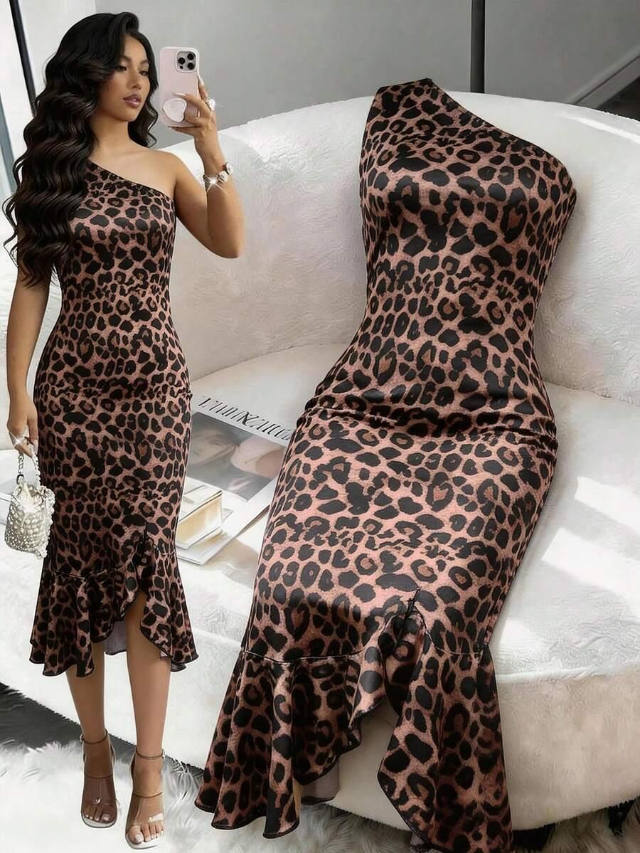 MIDI SUKIENKA ANIMAL PRINT 
