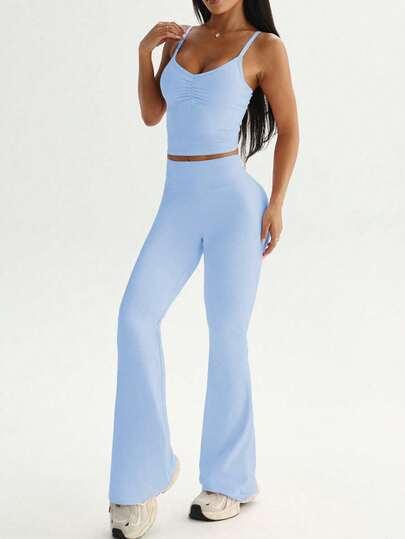 komplet top legginsy
