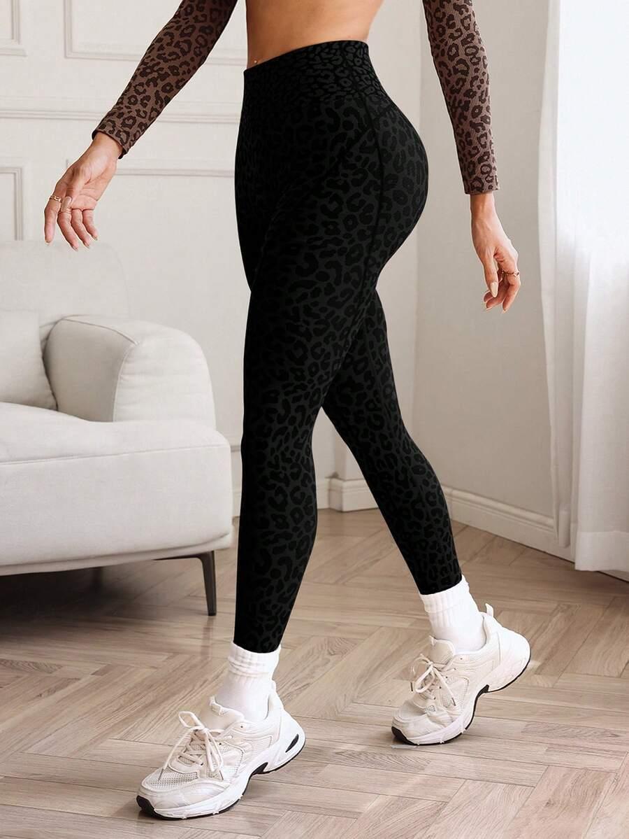klasyczne legginsy animal print