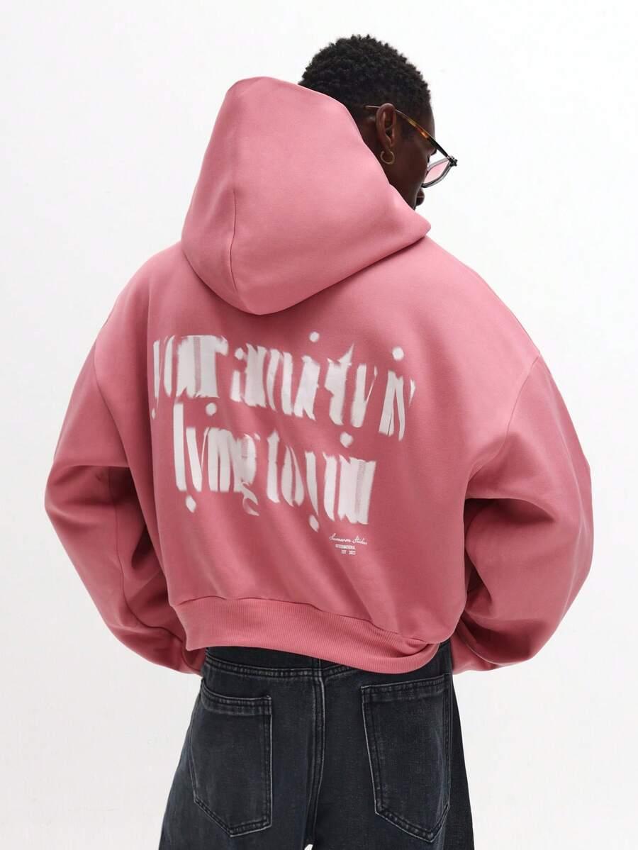 BLUZA Z KAPTUREM OVERSIZE