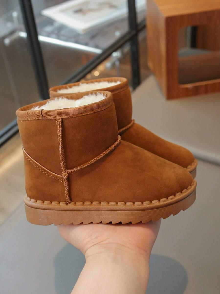 BRĄZOWE BUTY ŚNIEGOWCE