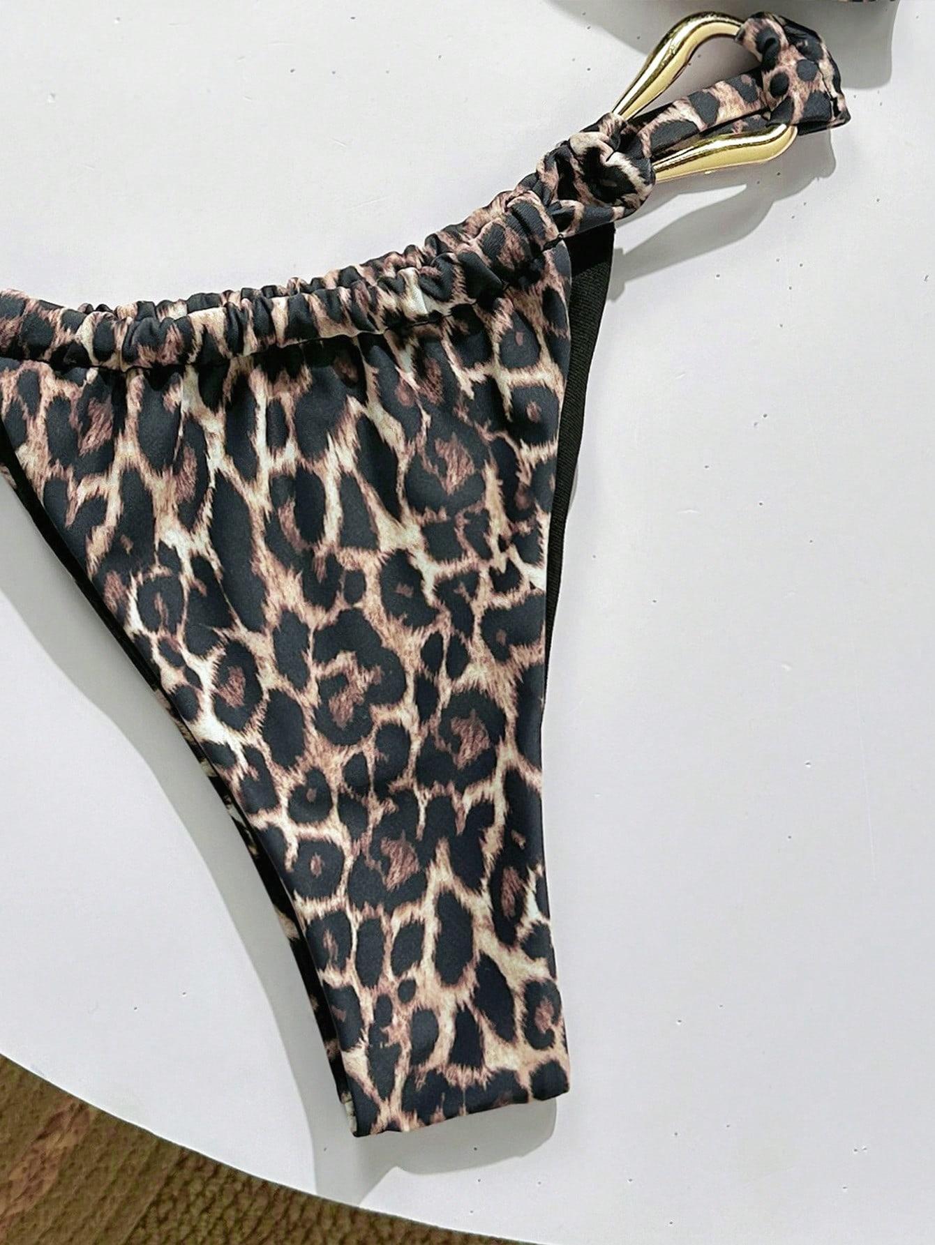 góra od bikini animal print 