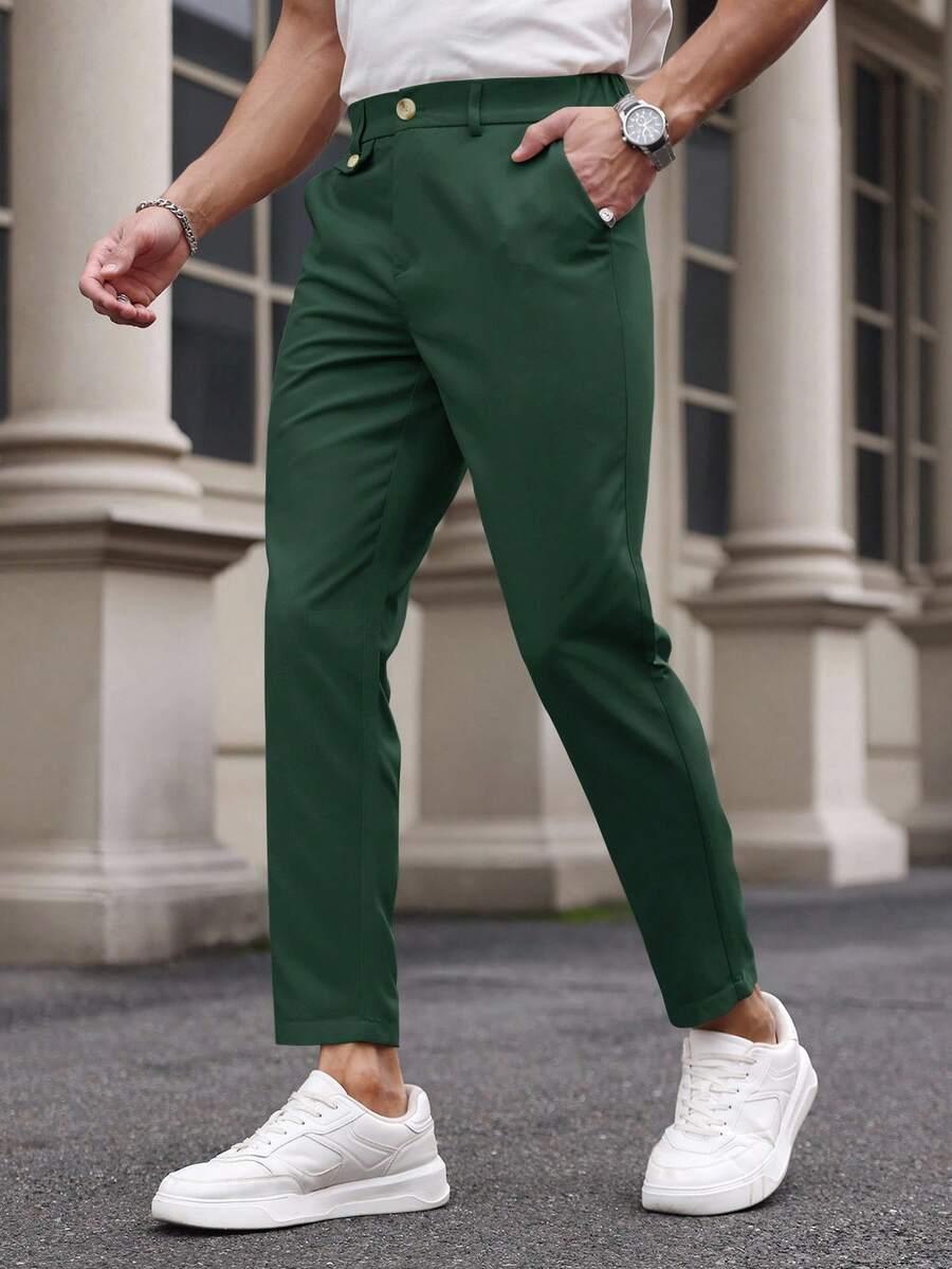 ZIELONE SPODNIE CASUAL