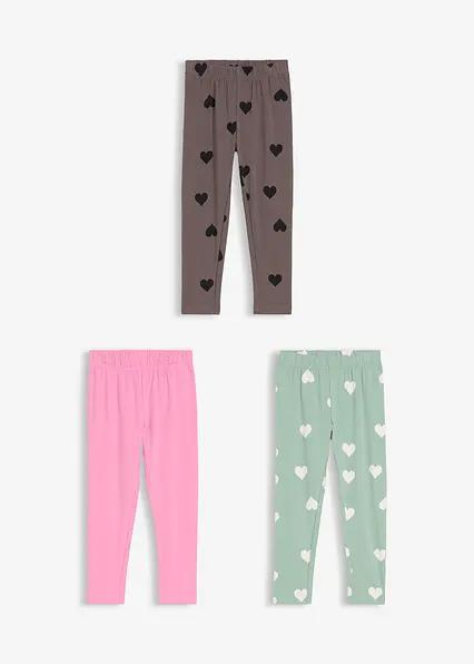 LEGGINSY DZIECIĘCE BAWEŁNIANE 3 SZT