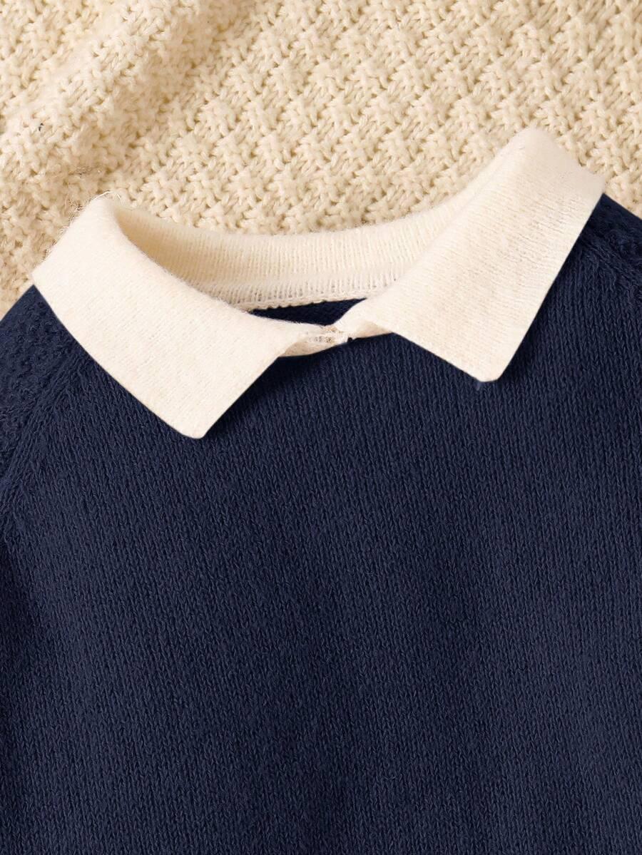 granatowe dzianinowe spodnie 