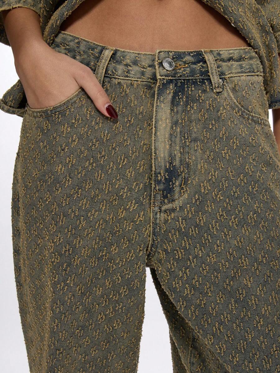 SPODNIE JEANSOWE DAMSKIE