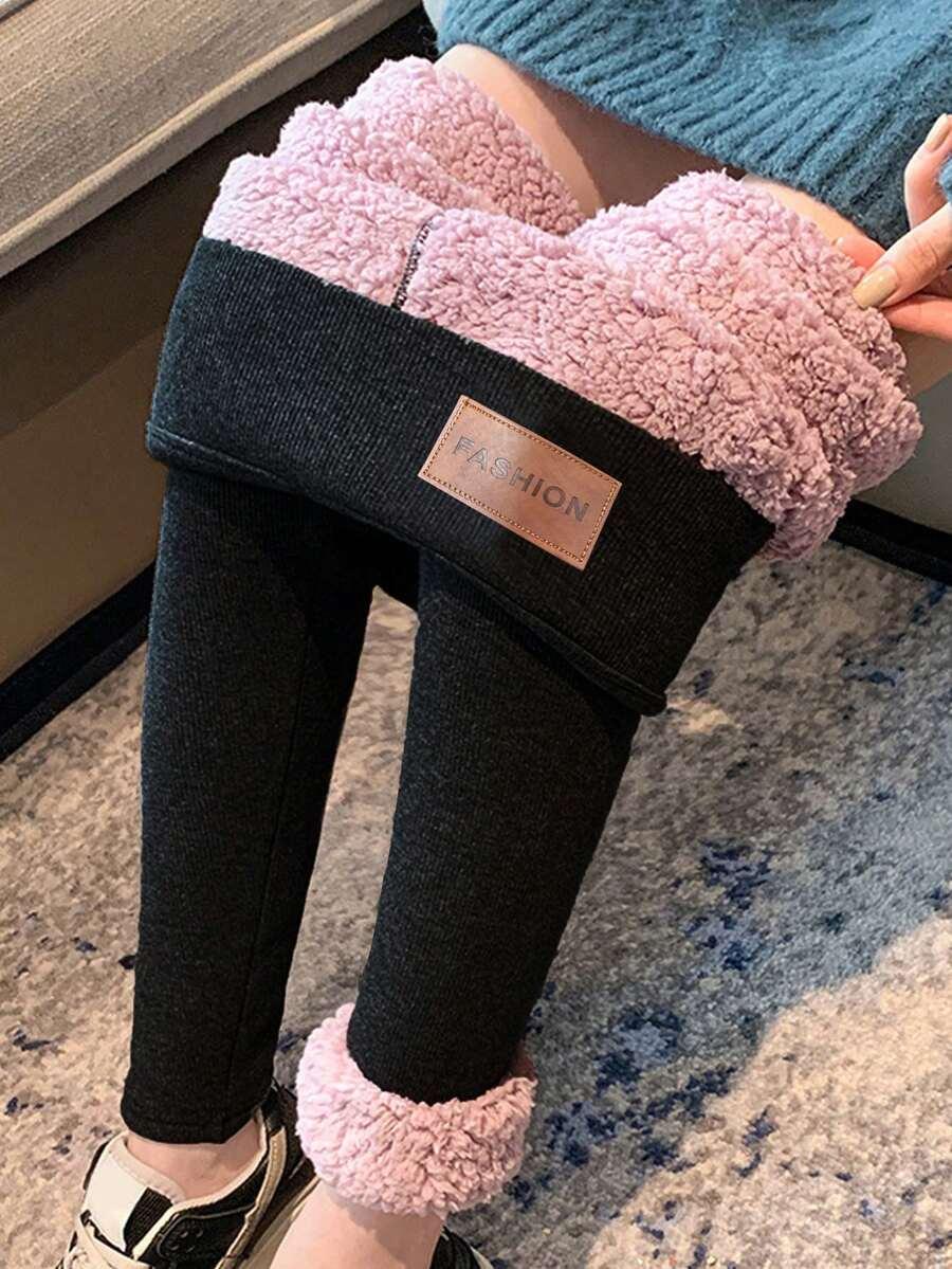 CZARNE OCIEPLANE LEGGINSY WYSOKI STAN 