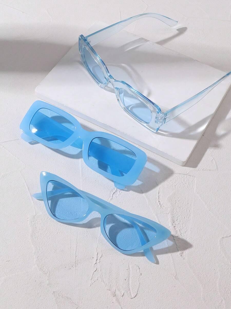 niebieskie okulary 3-pack