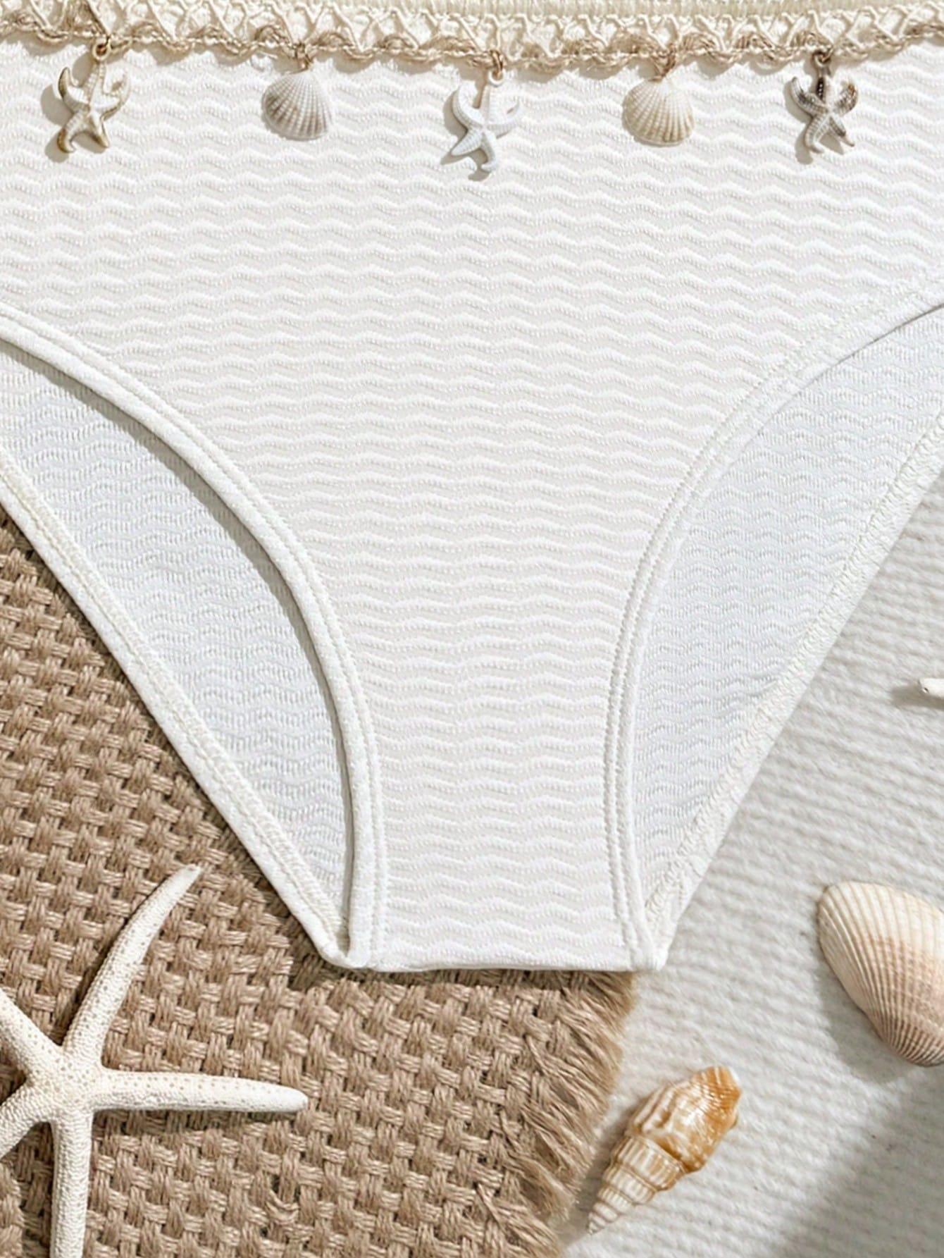 DWUCZĘŚCIOWE BIKINI DZIEWCZĘCE Z WIĄZANĄ SPÓDNICZKĄ