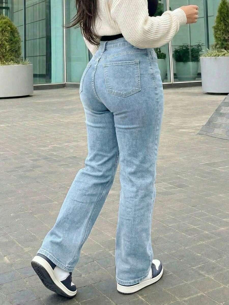 spodnie jeans prosta nogawka