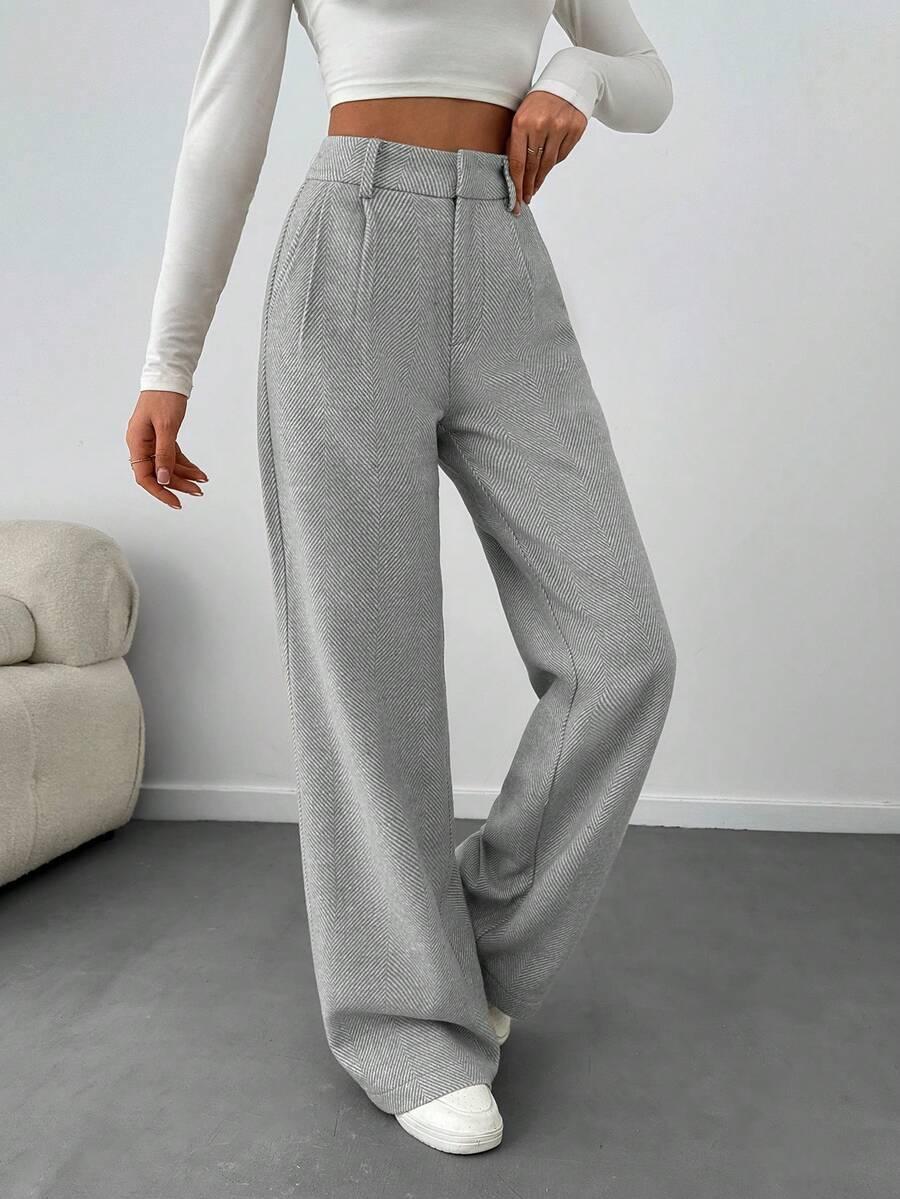 SZARE SPODNIE CASUAL