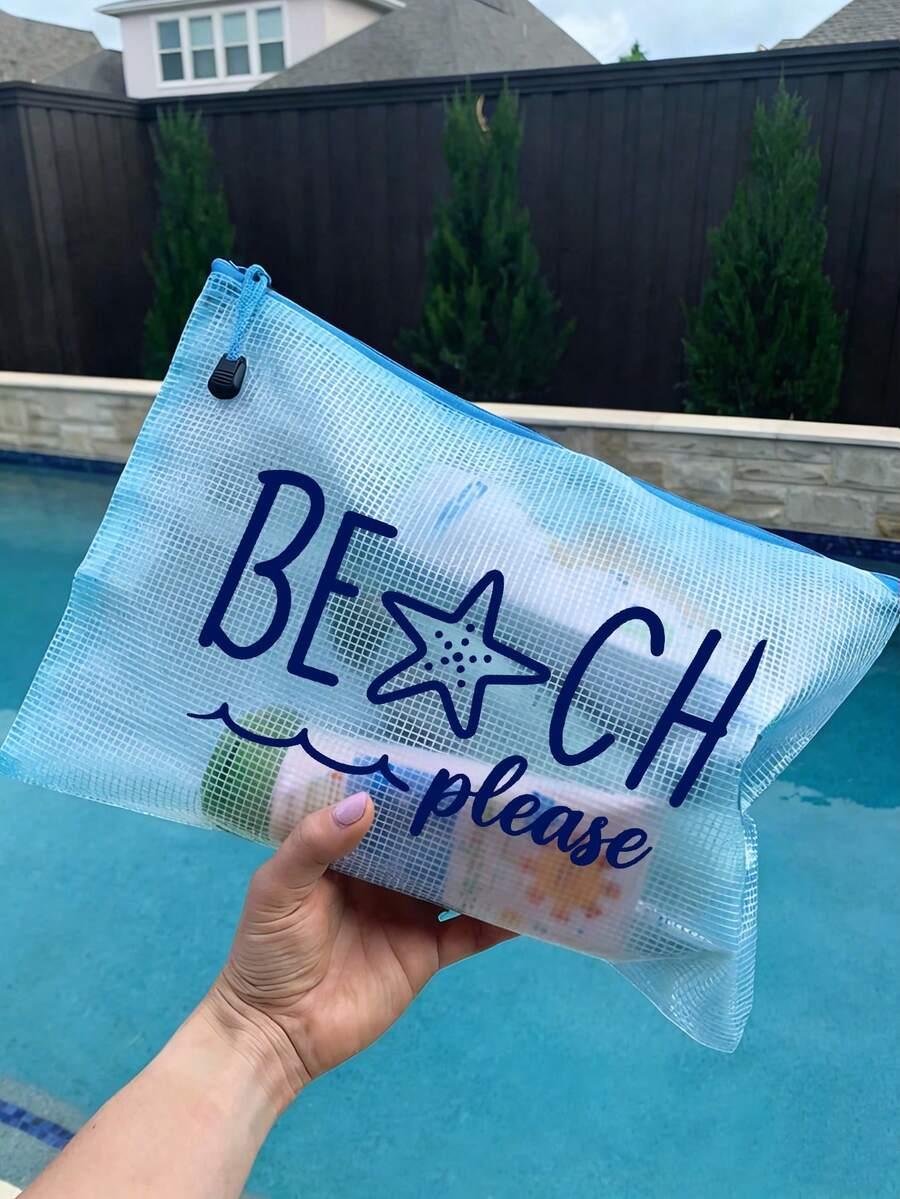 niebieska kosmetyczka plażowa
