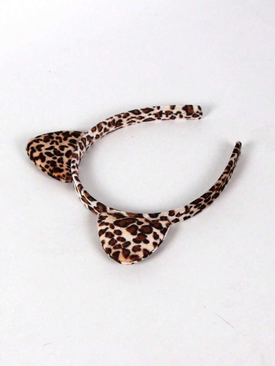 OPASKA NA GŁOWĘ LEOPARD PRINT