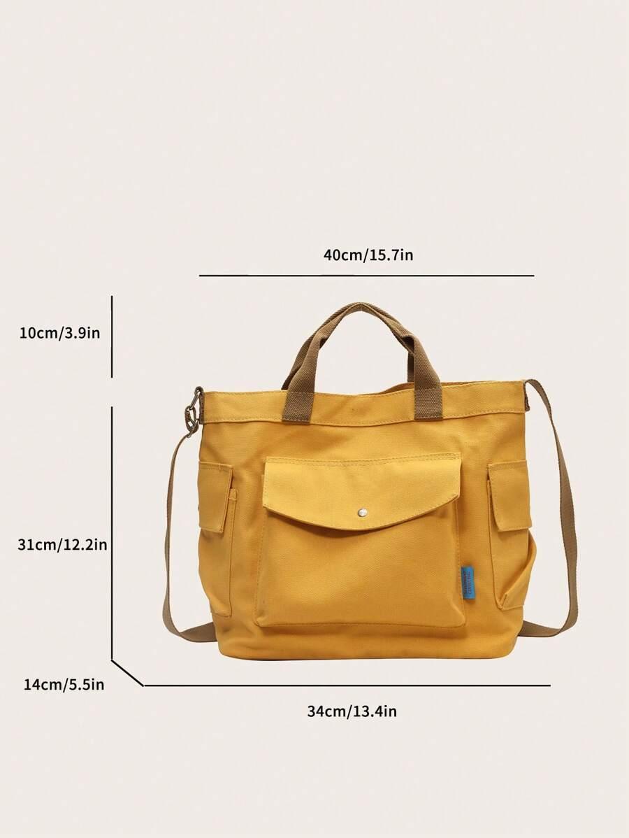 żółta torba typu shopper