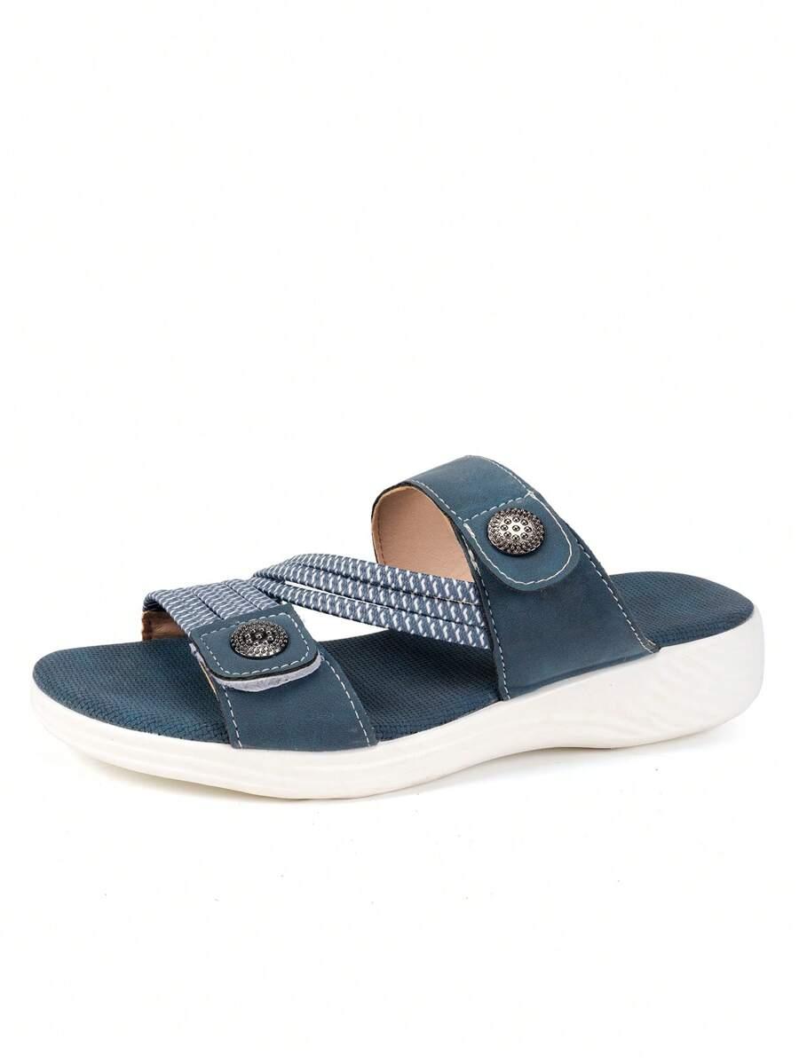 niebieskie klapki CASUAL