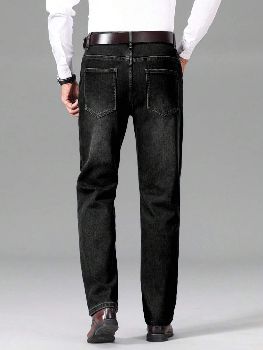 CZARNE SPODNIE JEANS