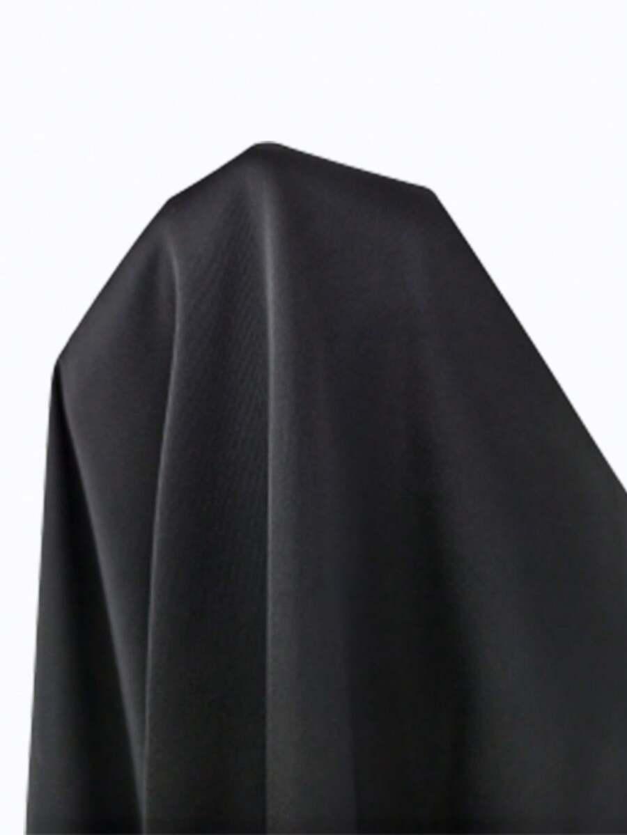 CZARNY SATYNOWY TOP
