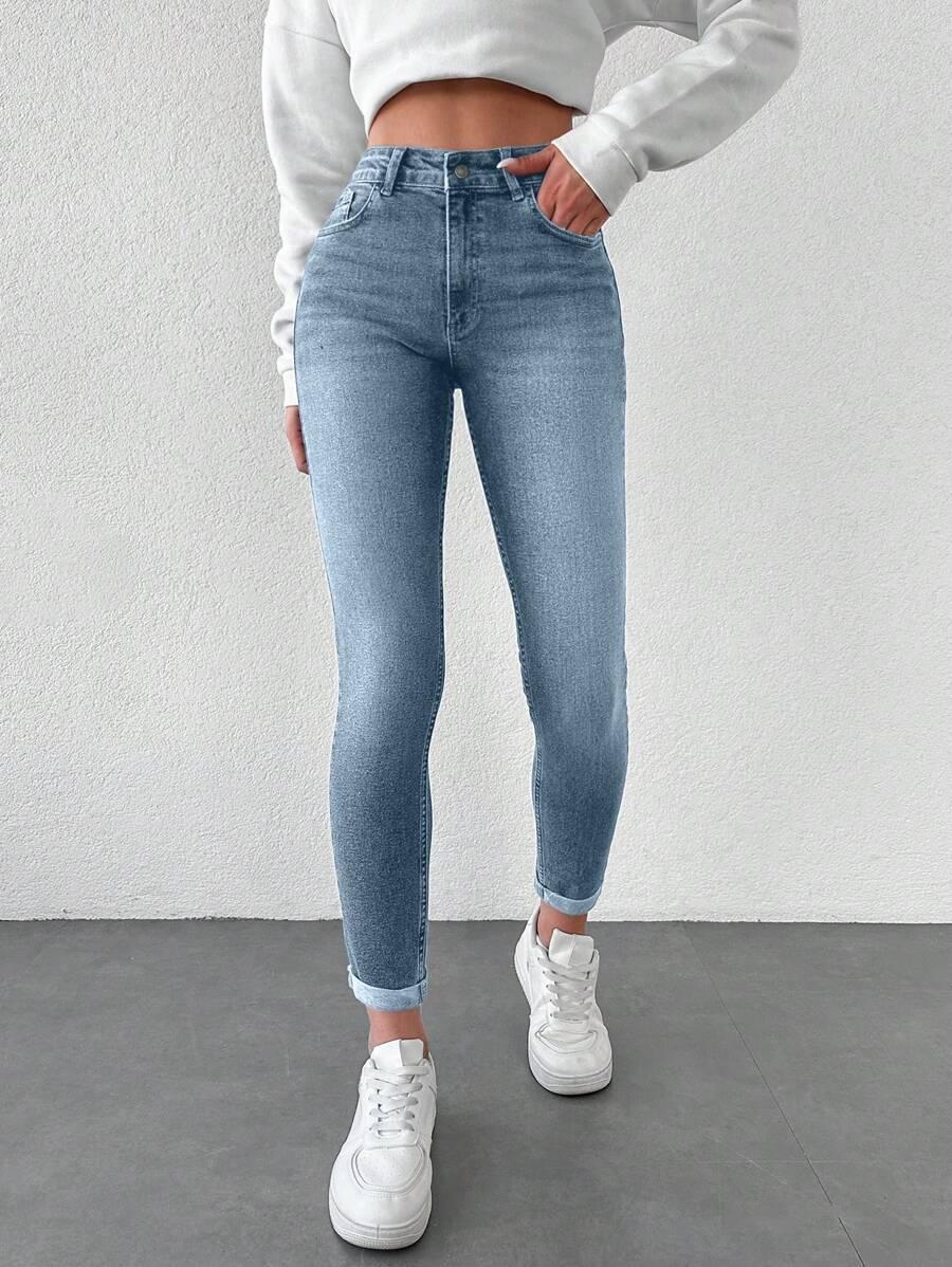 NIEBIESKIE SPODNIE JEANS