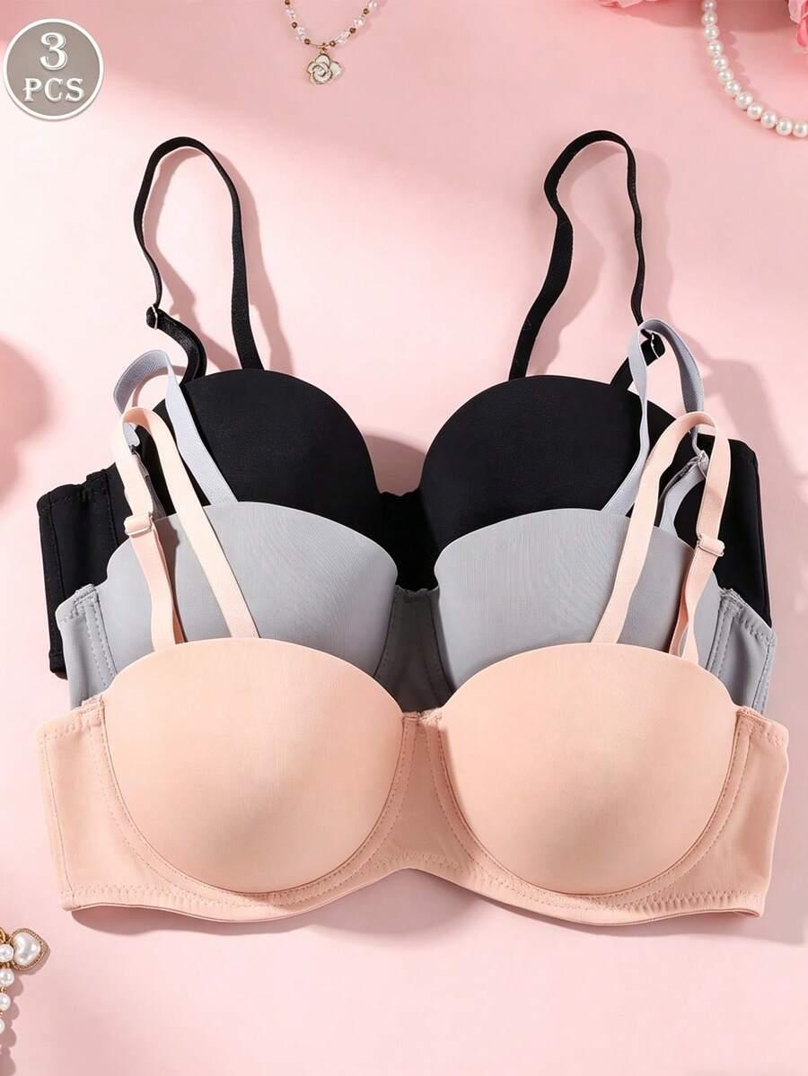 biustonosz push up 3-pack