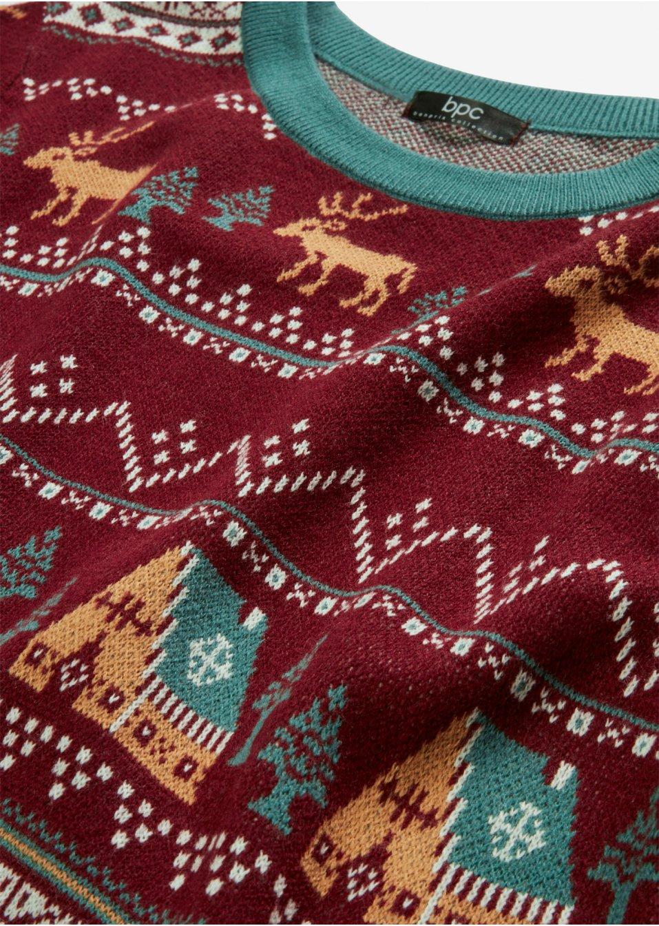 SWETER DAMSKI WZÓR ZIMOWY
