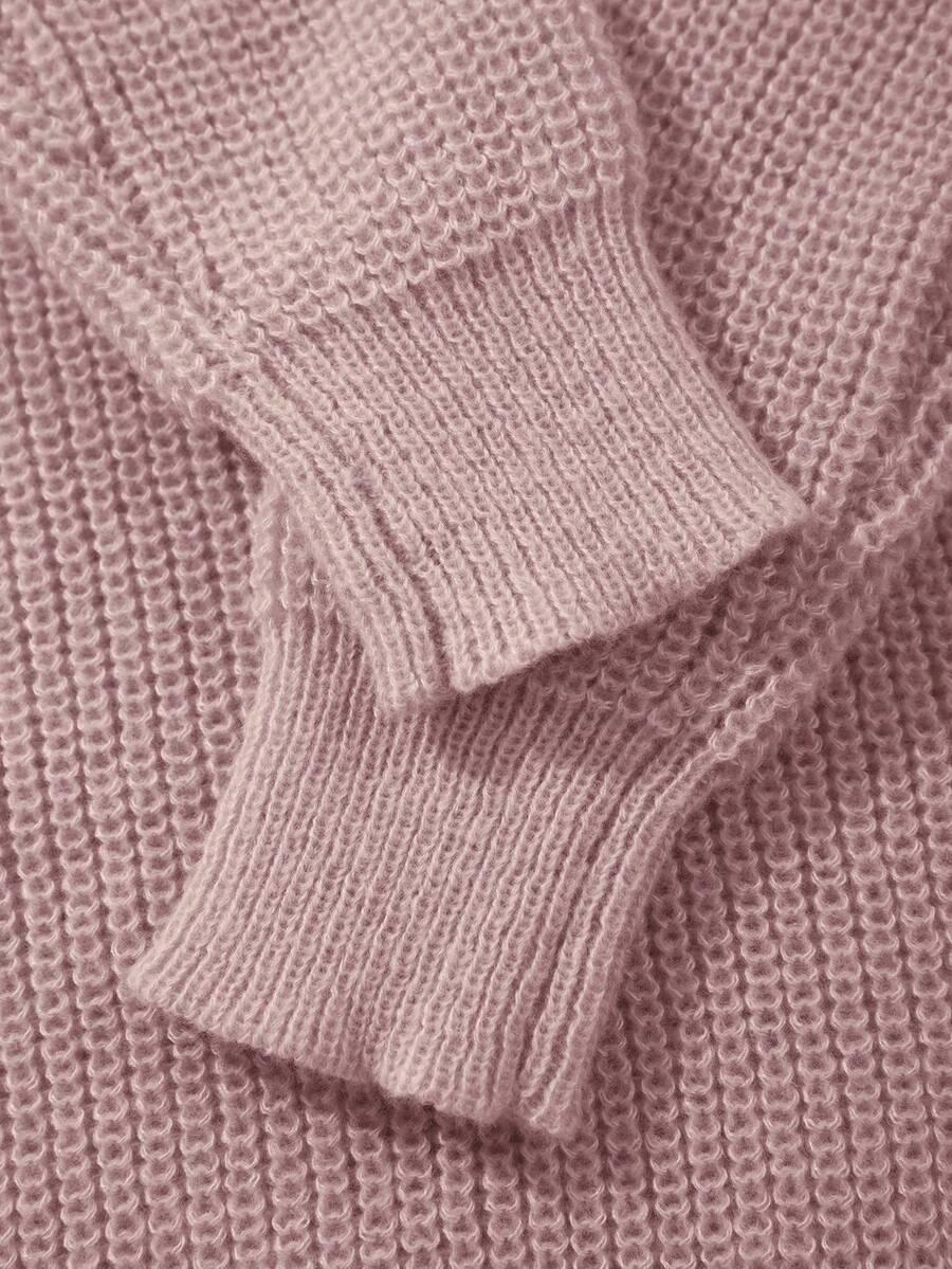 różowy sweter długi rękaw