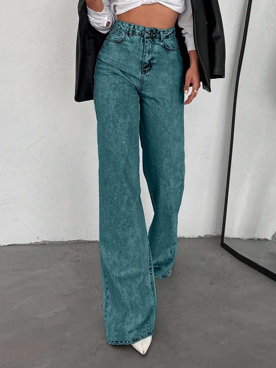 niebieskie spodnie jeans zamek