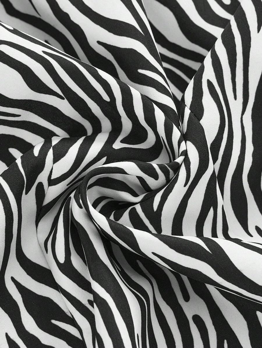 koszula dwustronna wzór zebra
