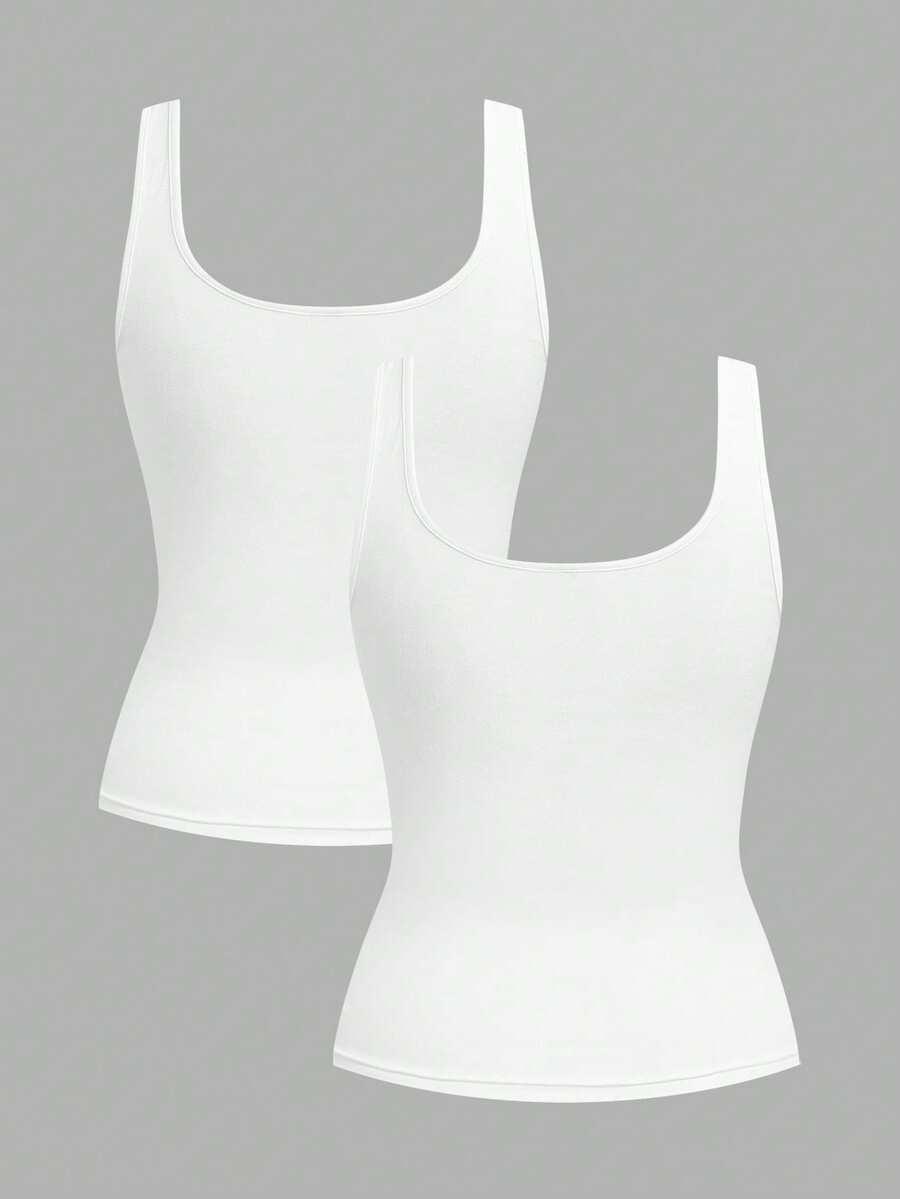 biały top 2-pack