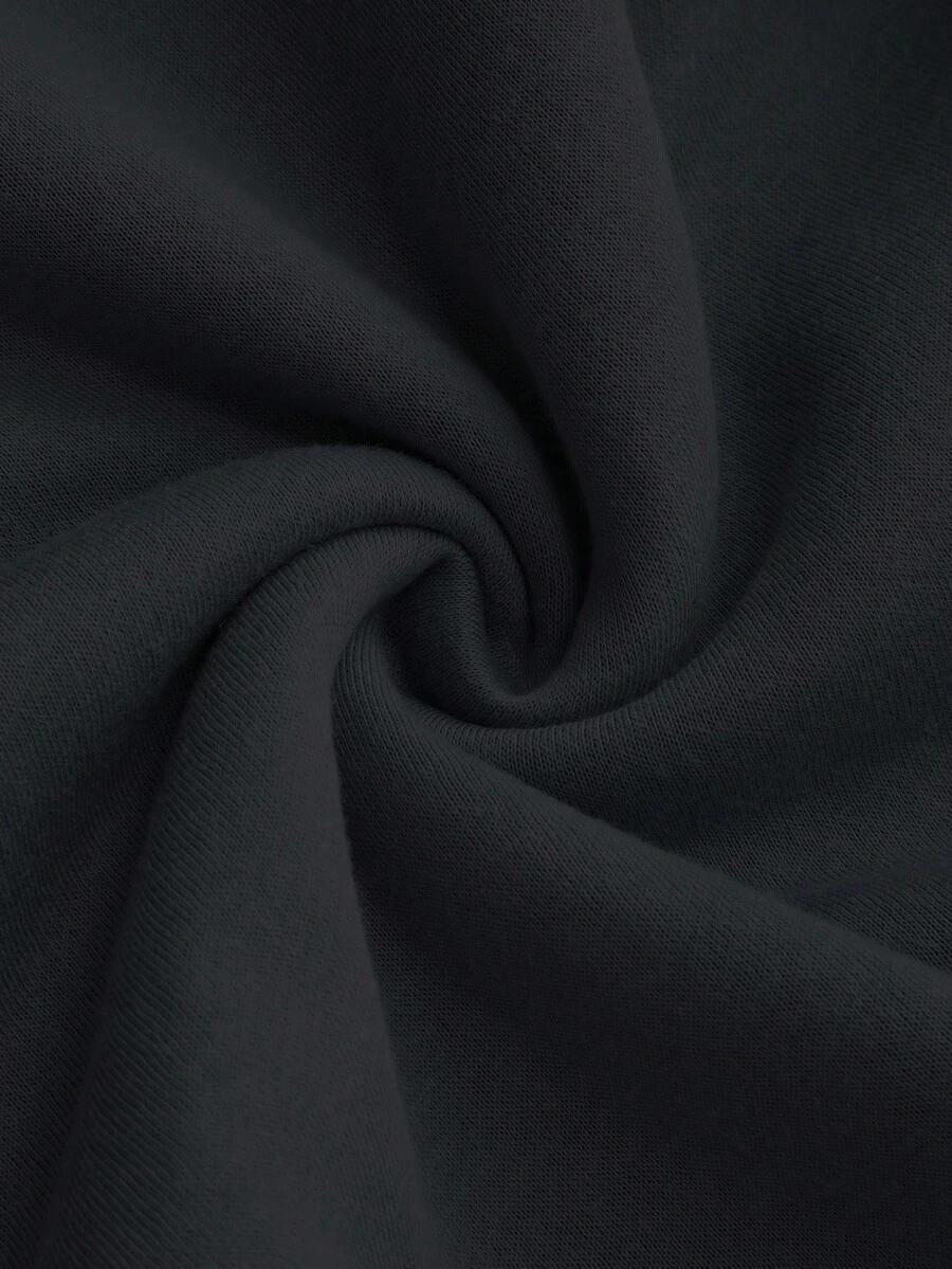 CZARNA BLUZA NADRUK 