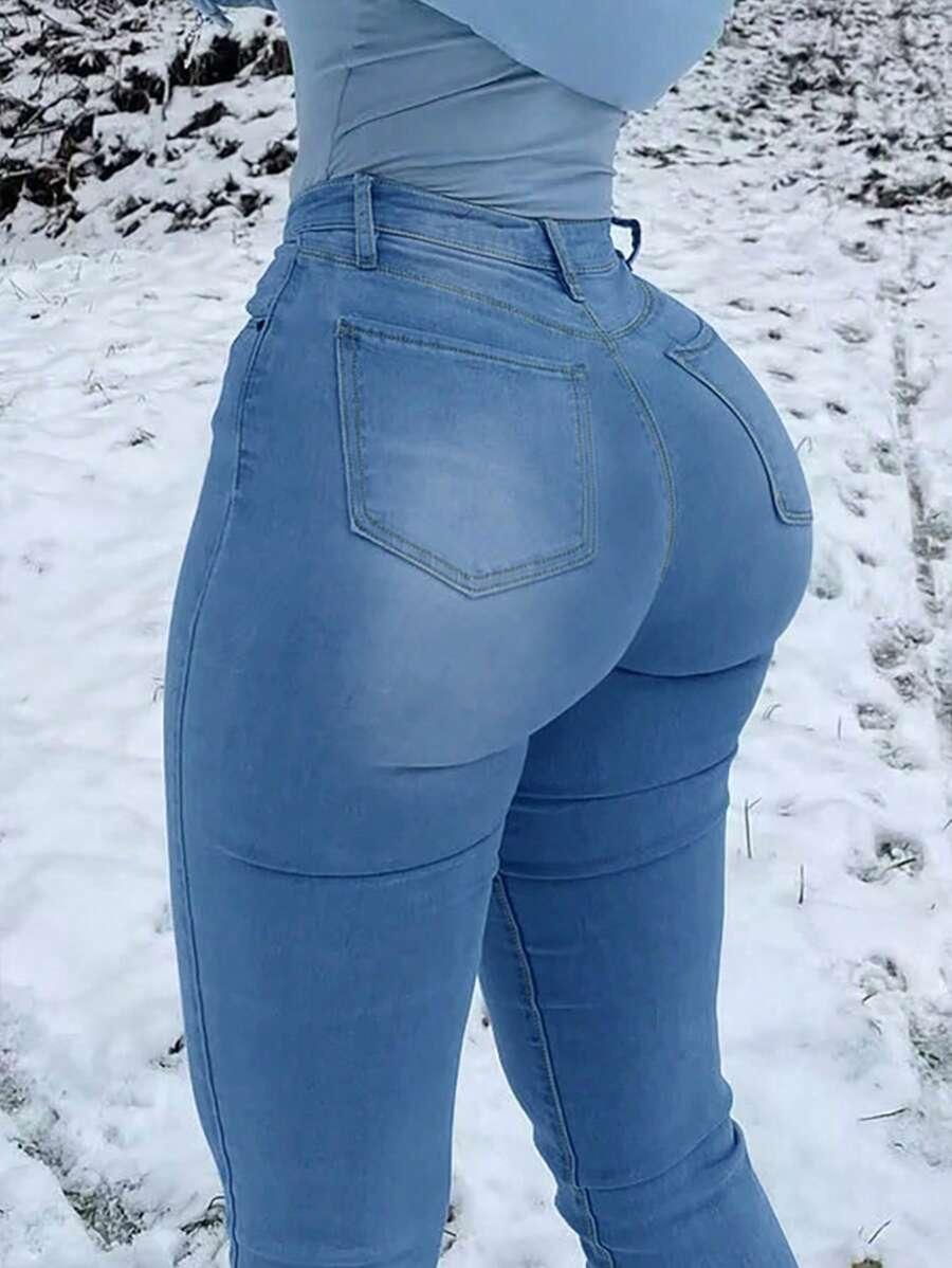 NIEBIESKIE SPODNIE JEANS