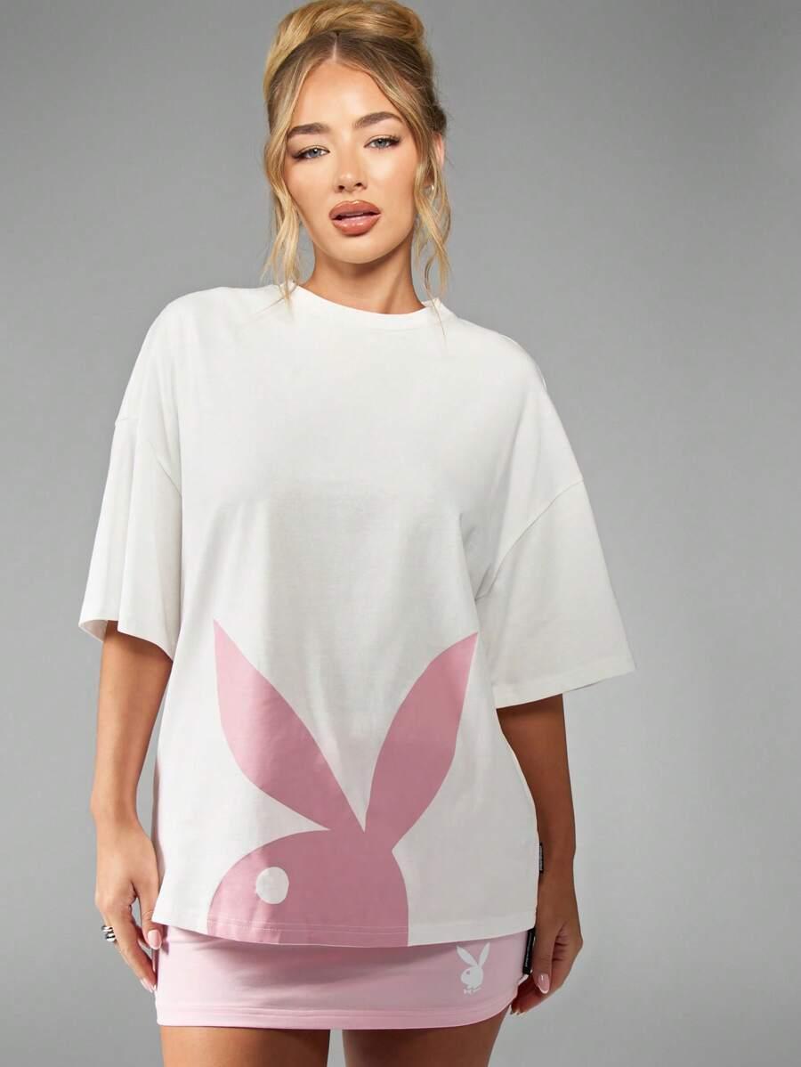 T-SHIRT DAMSKI BAWEŁNIANY Z NADRUKIEM