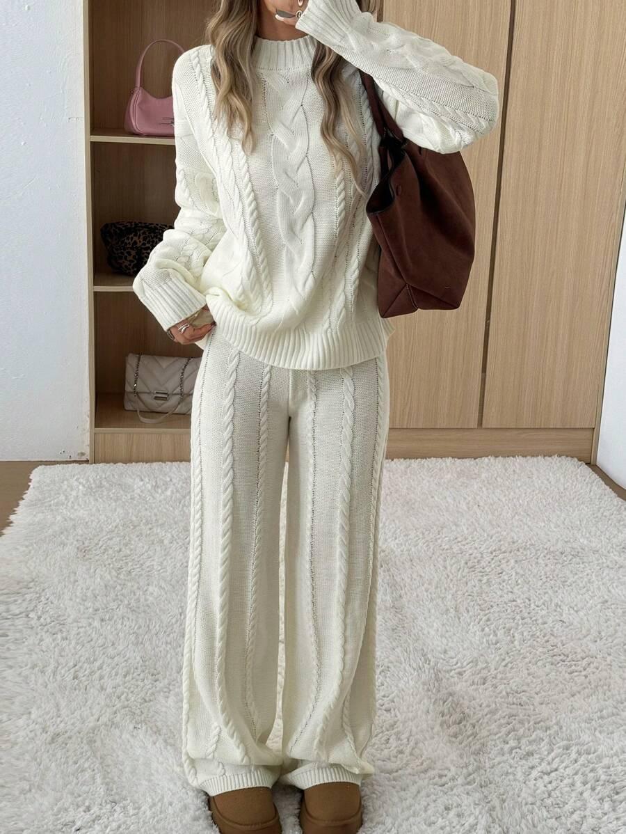 KOMPLET SWETER SPODNIE