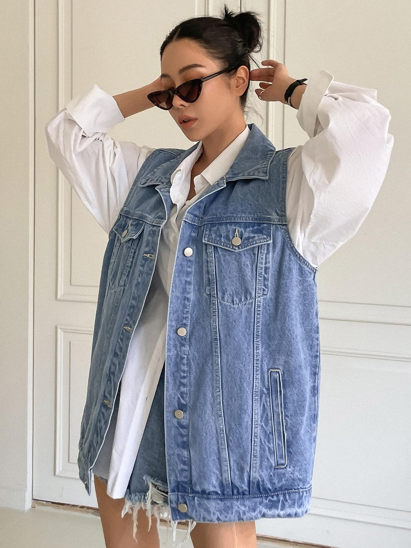 KAMIZELKA OVERSIZE JEANS