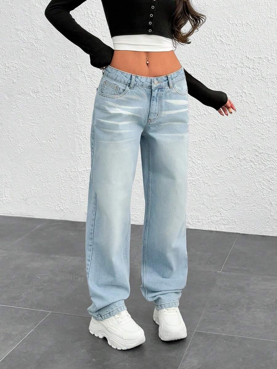 spodnie jeans prosta nogawka