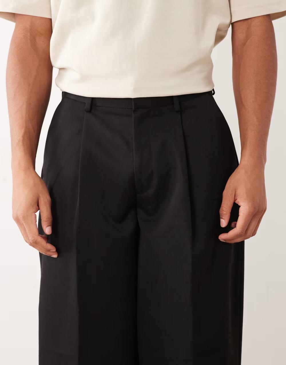 Czarne eleganckie spodnie