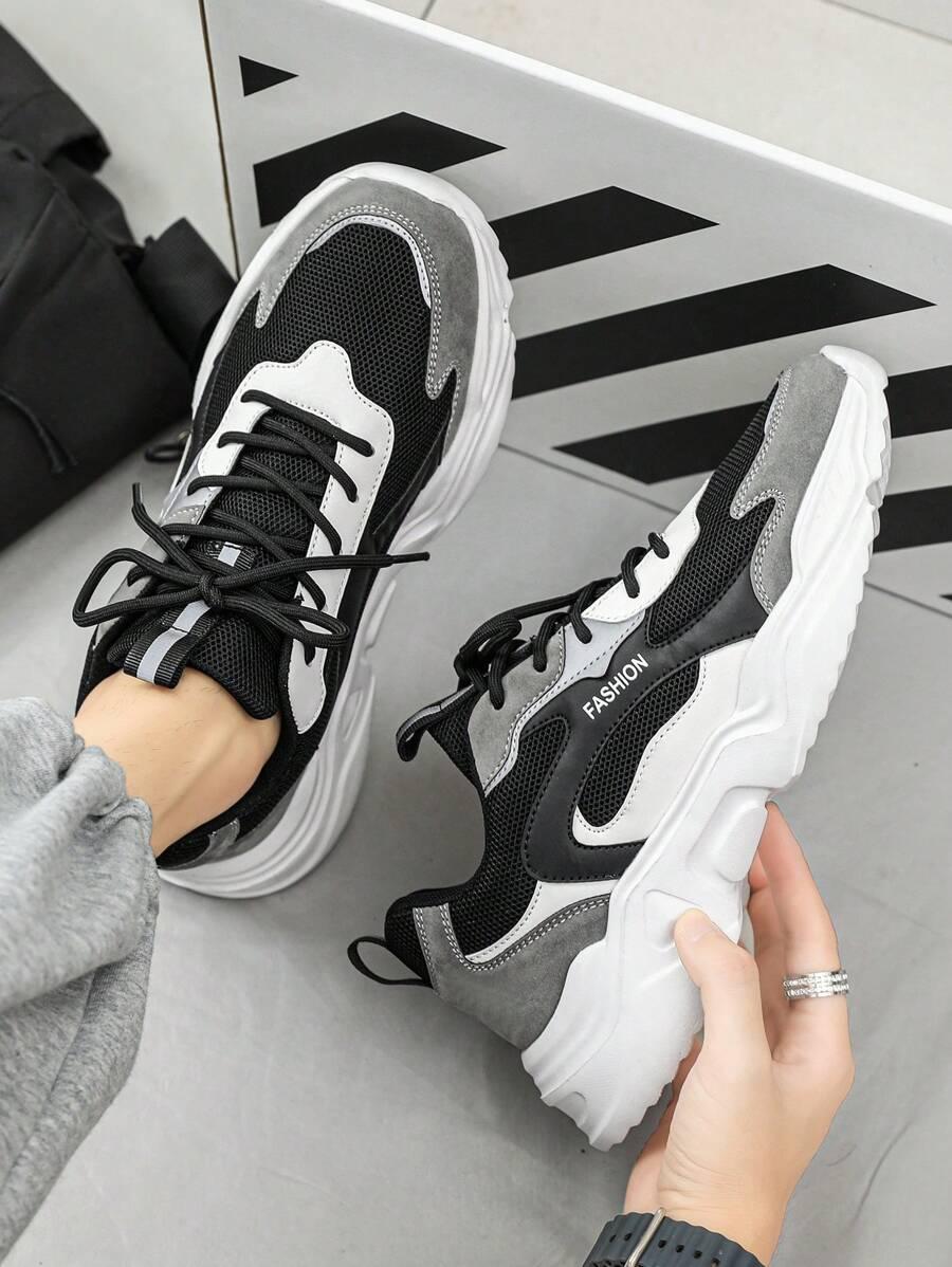 CZARNE SZNUROWANE BUTY SPORTOWE
