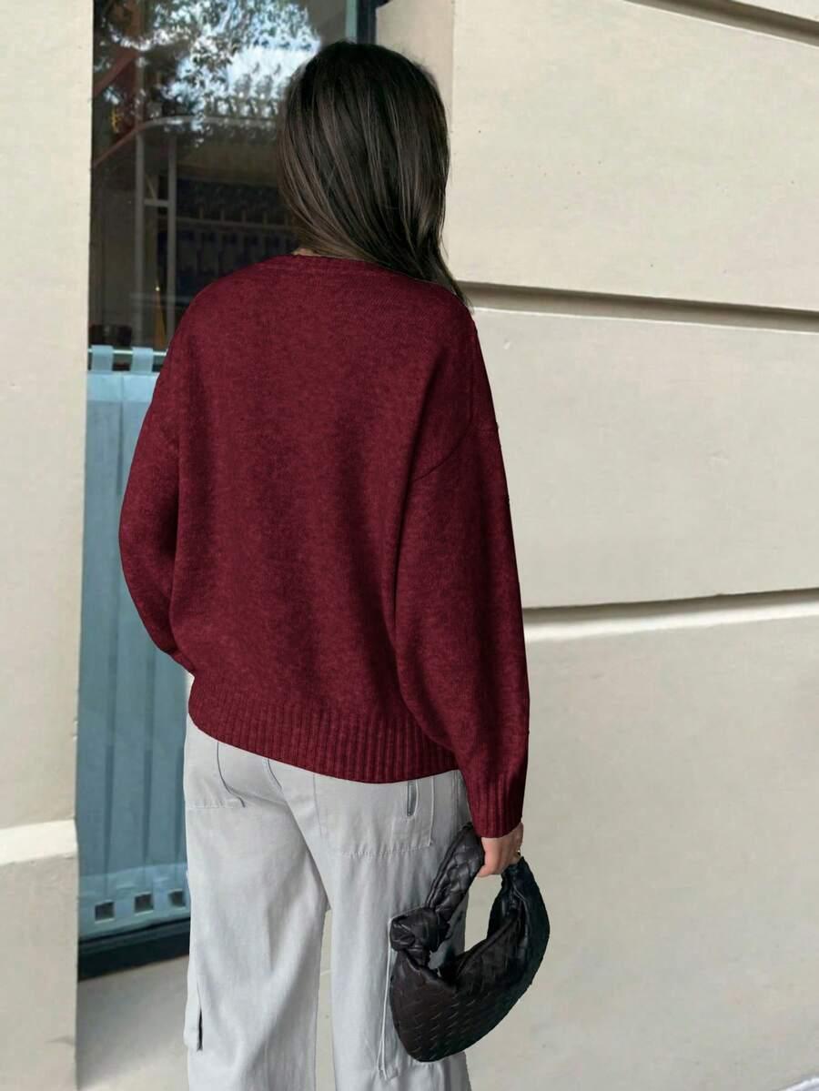 BORDOWY SWETER OVERSIZE