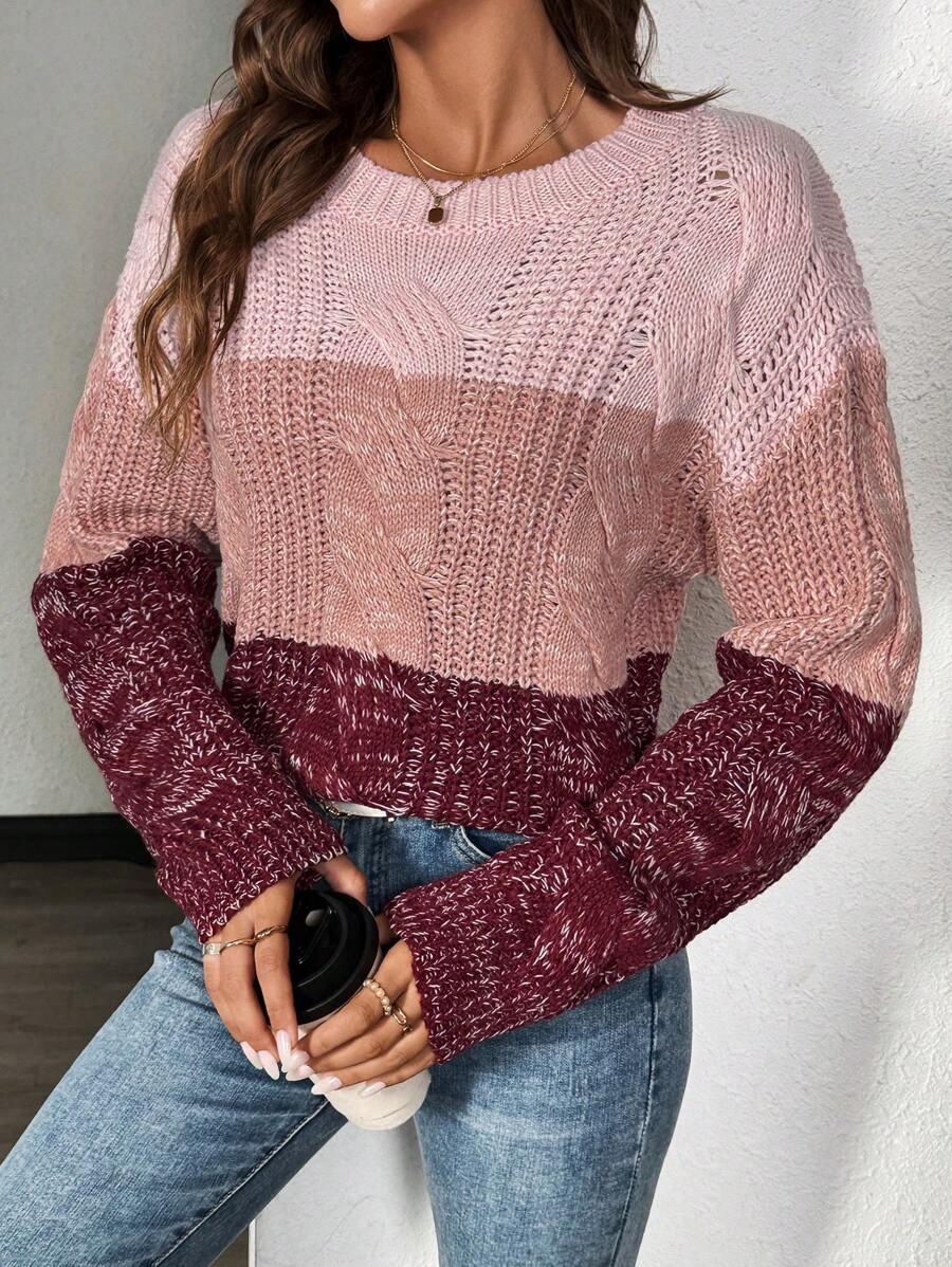 SWETER DAMSKI OKRĄGŁY DEKOLT 