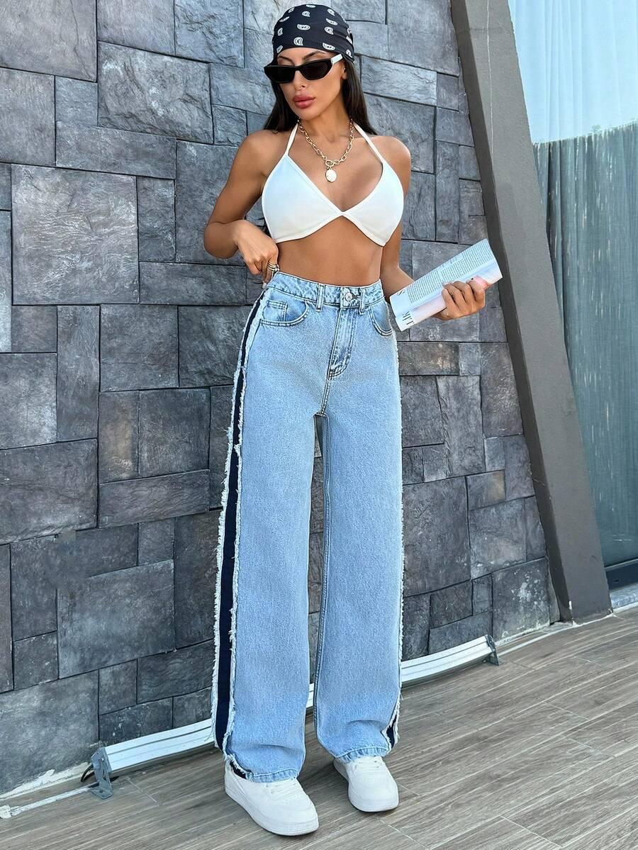 NIEBIESKIE SPODNIE JEANS