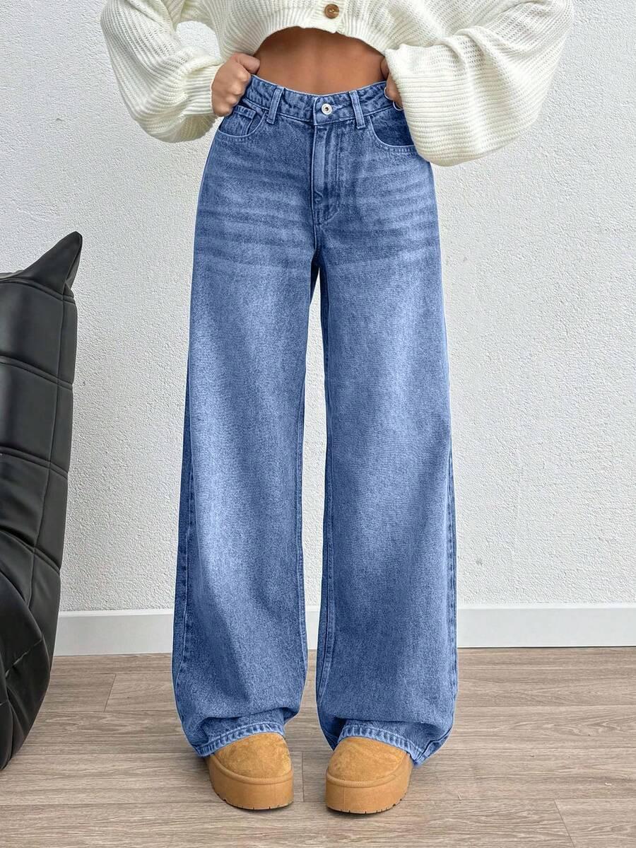 NIEBIESKIE SPODNIE JEANS