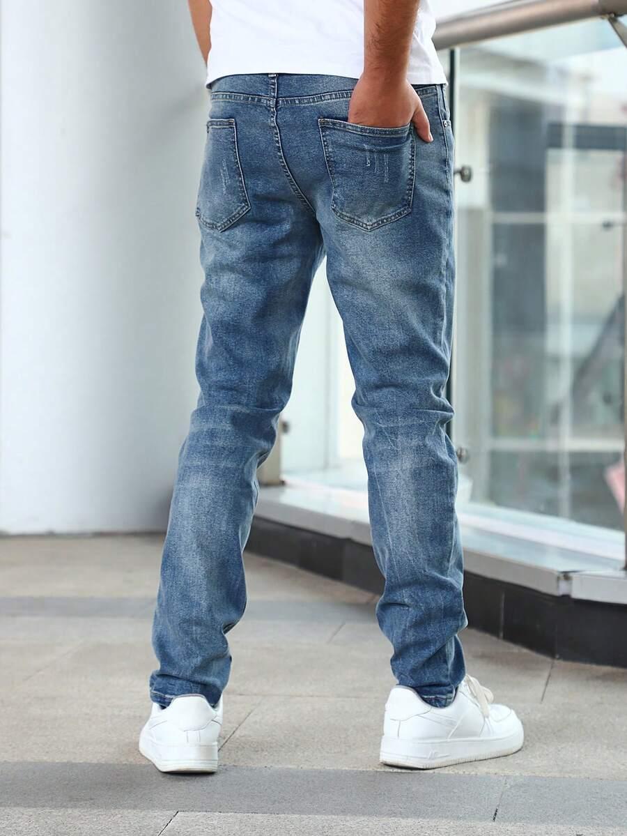 niebieskie JEANSY  casual